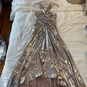 Karen Miller Silver Disco dress